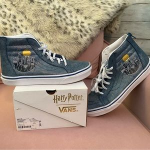 Harry Potter x Vans Hogwarts Blue Metallic SK8 HI Zip